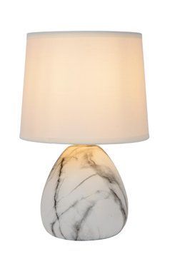 Настільна лампа Lucide MARMO &Oslash; 16 cm 1xE14 White, WHITE, Білий