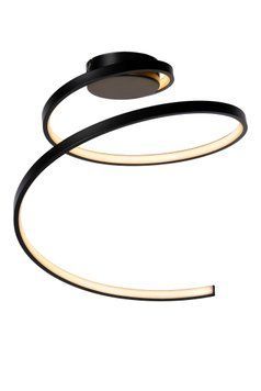 Стельовий світильник Lucide MAXENCE &Oslash; 46 cm LED Dim. 1x24W 3000K Black, BLACK