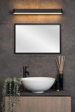 Настінний світильник для ванної Lucide MADELON LED 1x18W 2700K IP44 Black, BLACK