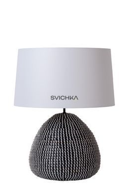 Настільна лампа Lucide MADUKA &Oslash; 45 cm 1xE27 Black, BLACK, Чорний, Білий, Білий