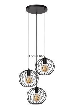 Подвесной светильник Lucide DANZA &Oslash; 50 cm 3xE27 Black