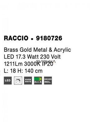 Торшер Nova luce Raccio Gold