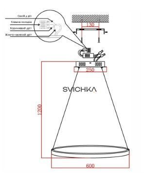 Люстра Circles LED SVK-37434-43-WH, Білий, Білий, Білий