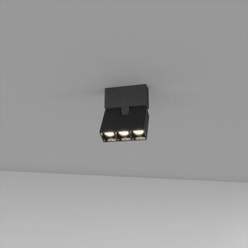 Спот Skarlat RSLC78025 3&times;2W BK 3000K, Чорний, 2