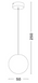 Уличный подвесной светильник Nova Luce 9186712 MOON 50, White