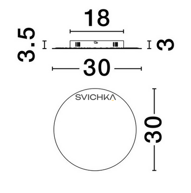 Настенный светильник Nova luce CYRCLE 30