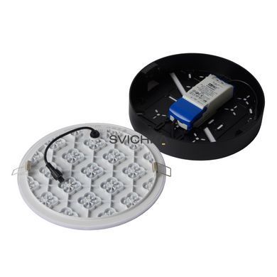 Потолочный светильник для ванной Lucide CERES LED &Oslash; 21,5 cm LED Dim. 1x30W 3000K IP44 Black