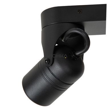 Потолочный точечный светильник для дома и улицы Lucide NIORT 2xGU10 IP44 Black