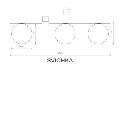 Стельовий світильник Nowodvorski Pik 3 Black/White
