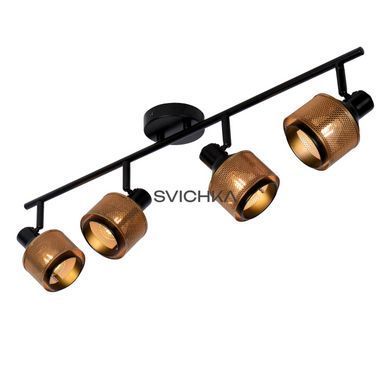 Потолочный точечный светильник Lucide RAFA 4xE14 Black