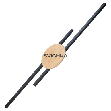 Настінний світильник TK Lighting JAVA 2, Black/Wood