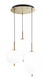 Підвісний світильник Ideal Lux Umile sp3, White/Gold
