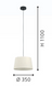 Подвесной светильник Eglo FEBRES, White/Black