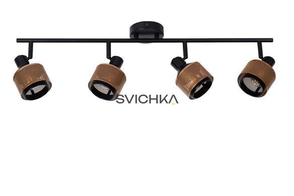 Потолочный точечный светильник Lucide RAFA 4xE14 Black