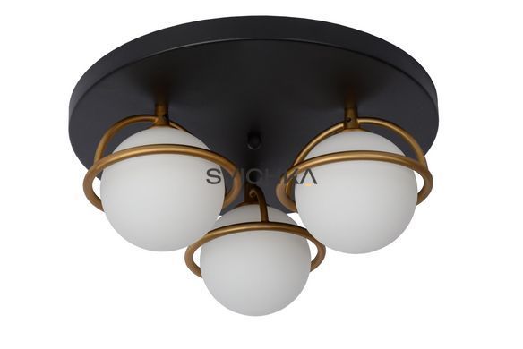 Потолочный светильник для ванной Lucide ISOBEL &Oslash; 38 cm 3xG9 IP44 Black