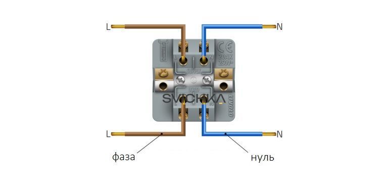 Майстер-вимикач LIVOLO, білий, 20А 230В, модуль без рамки (VL-FCMKV20A-2WP)