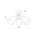 Люстра TK Lighting Vaio 3, White