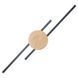 Настінний світильник TK Lighting JAVA 2, Black/Wood