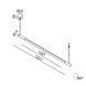 Подвесной линейный светильник LTX STRAW, L1221mm, Black
