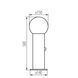 Уличный столбик Kanlux 46084 STONO 50см SE, Anthracite