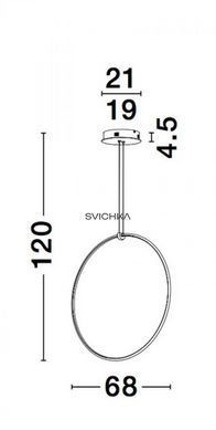 Подвесной светильник Nova luce RING Round Black