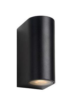 Настінний точковий світильник Lucide ZORA-LED Indoor/Outdoor LED Dim. GU10 2x5W 3000K IP44 Black, BLACK