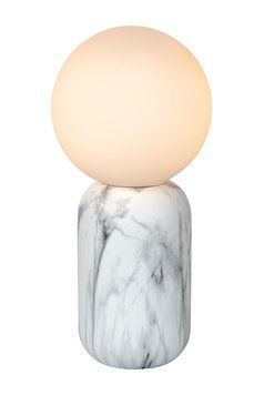 Настільна лампа Lucide MARBOL &Oslash; 15 cm 1xE27 White, WHITE
