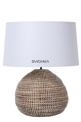 Настільна лампа Lucide MADUKA 1xE27 Natural, Natural, Натуральний, Білий, Білий