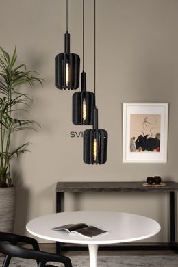 Підвісний світильник Lucide RAFAL &Oslash; 50 cm 3xE27 Grey, Grey, Сірий, Сірий
