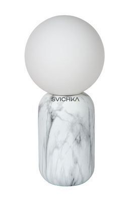 Настільна лампа Lucide MARBOL &Oslash; 15 cm 1xE27 White, WHITE