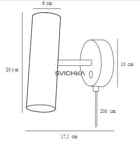 Бра Nordlux MIB 6, Black