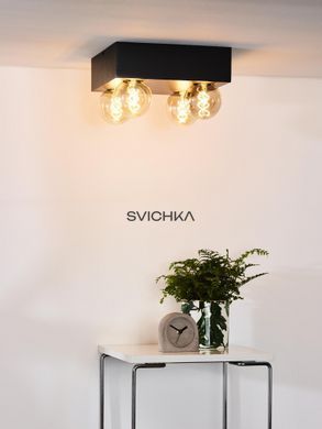 Потолочный светильник Lucide SURTUS 4xE27 Black