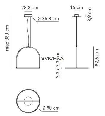 Подвесной светильник Axo Light U-LIGHT SPULI090