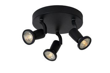 Потолочный точечный светильник Lucide JASTER LED &Oslash; 20 cm LED GU10 3x5W 2700K Black