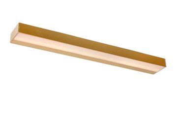 Настінний світильник для ванної Lucide ALEXA LED 1x8W 3000K IP44 Matt Gold / Brass, Matt Gold / Brass, Опал, Matt Gold / Brass