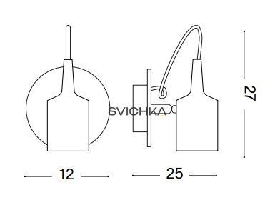 Ideal Lux EDISON AP1 Чёрный 148908