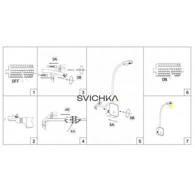Бра KLOODI DECO WA-SNAKE SQ565 3K WH