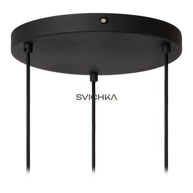 Підвісний світильник Lucide RAFAL &Oslash; 50 cm 3xE27 Grey, Grey, Сірий, Сірий