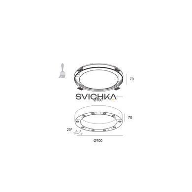 Стельовий сітильник Skarlat RSL74107 10&times;3W BK 4000K, Чорний, 1
