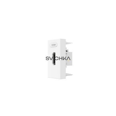 HDMI розетка LIVOLO 1.4, біла, модуль 0.5 поста, для телевізора / ПК (VL-FCHD-1WP)