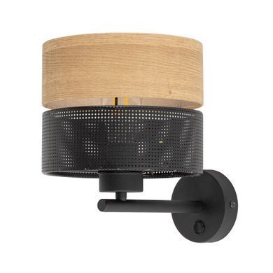 Бра TK-Lighting NICOL, Black/Beige, Чорний, бежевий, Чорний, Бежевий, Чорний