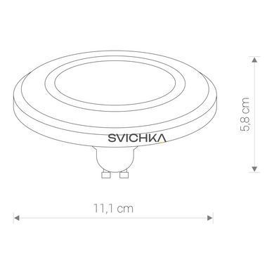 Лампа світлодіодна Nowodvorski 9343 Lens GU10 LED ES111 9W 3000K, Чорний, Білий, Чорний