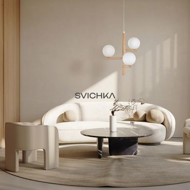 Підвісний світильник TK Lighting ESTERA 3, Beige/White