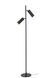 Торшер Lucide CLUBS 2xGU10 Black, BLACK