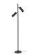 Торшер Lucide CLUBS 2xGU10 Black, BLACK