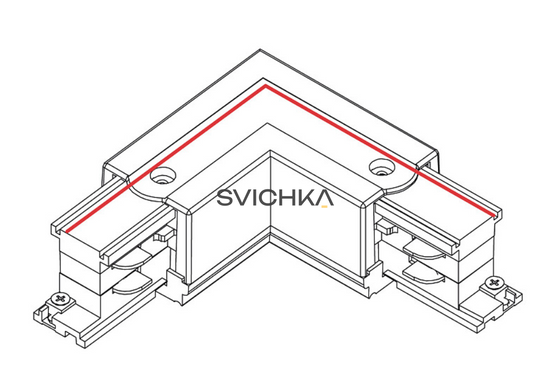 З'єднувач кутовий для 3-х фазної трекової системи Nowodvorski 8706 CTLS Power L Connector Left, Black