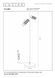 Торшер Lucide CLUBS 2xGU10 Black, BLACK