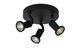 Потолочный точечный светильник Lucide JASTER LED &Oslash; 20 cm LED GU10 3x5W 2700K Black, BLACK