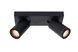 Потолочный точечный светильник для ванной Lucide TAYLOR LED Dim to warm GU10 2x5W 2200K/3000K IP44 Black, BLACK