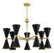 Люстра Nova Luce GALA, Black/Gold